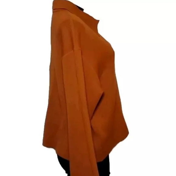 Annette Görtz Orange German Sweater Women Size Medium Button Up Cardigan B22#21 - Picture 2 of 12